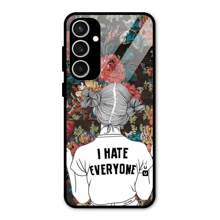 Hate Everyone Glass Back Case for Galaxy S23 FE