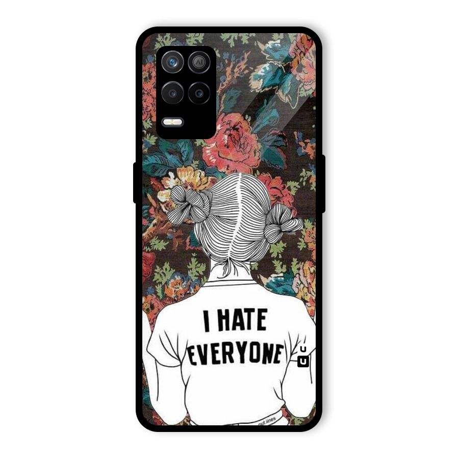 Hate Everyone Glass Back Case for Realme 8s 5G