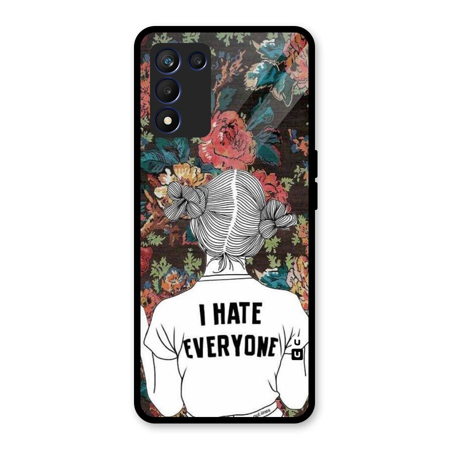 Hate Everyone Glass Back Case for Realme 9 5G Speed