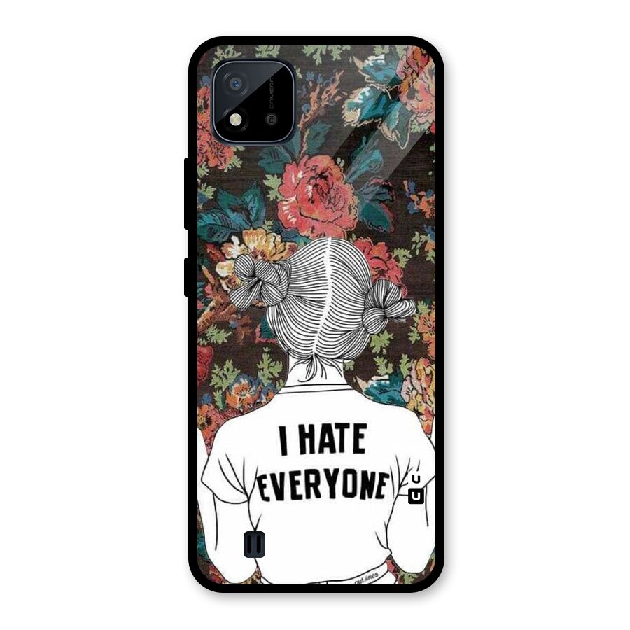Hate Everyone Glass Back Case for Realme C11 2021
