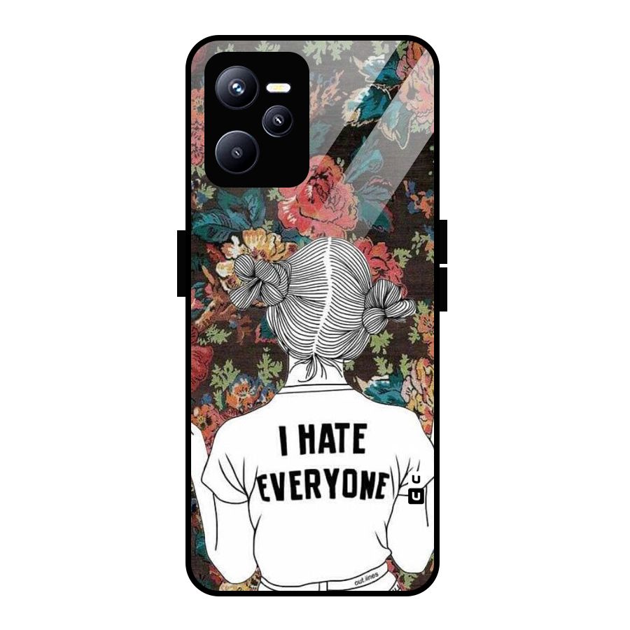 Hate Everyone Glass Back Case for Realme C35