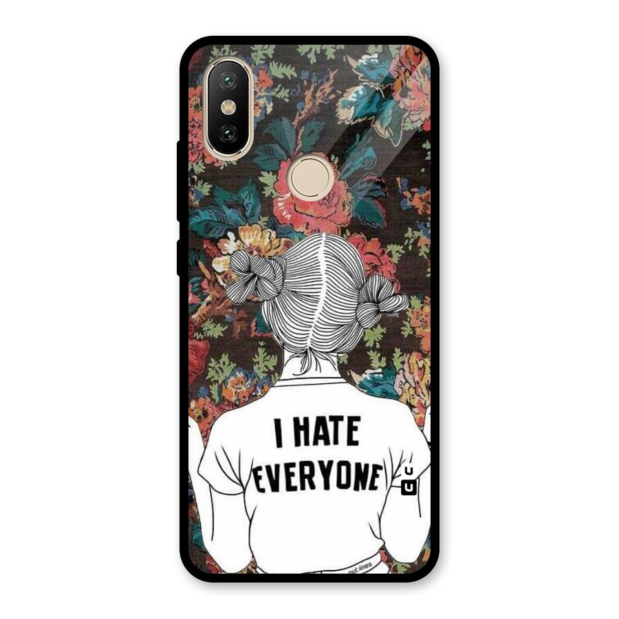 Hate Everyone Glass Back Case for Redmi A2