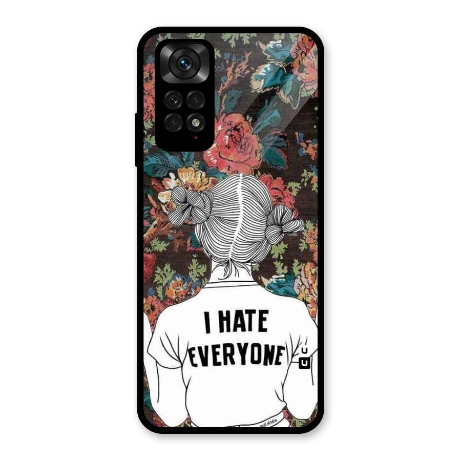 Hate Everyone Glass Back Case for Redmi Note 11S