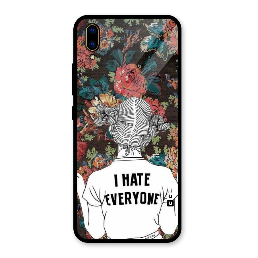 Hate Everyone Glass Back Case for Vivo V11 Pro