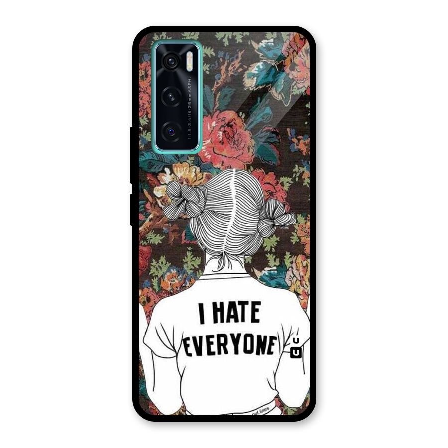 Hate Everyone Glass Back Case for Vivo V20 SE