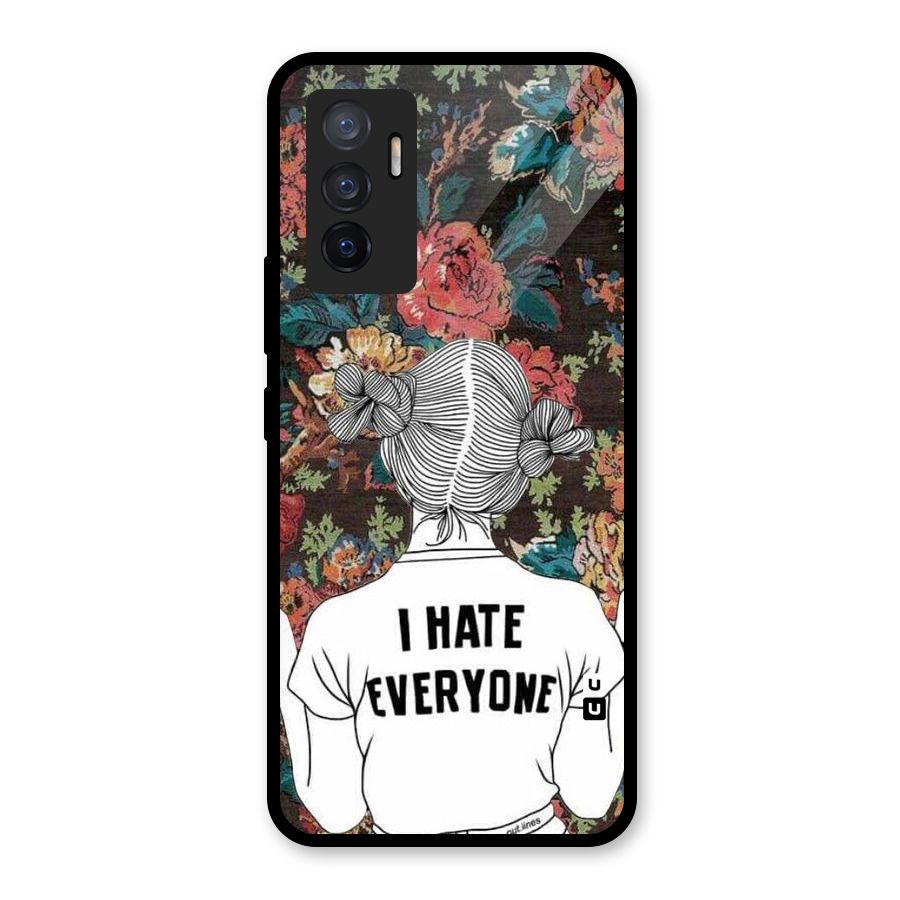 Hate Everyone Glass Back Case for Vivo V23e