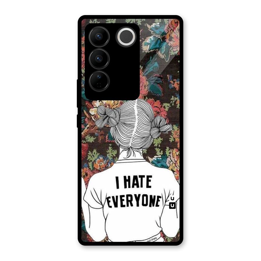 Hate Everyone Glass Back Case for Vivo V27