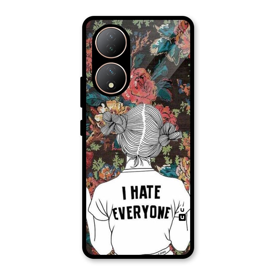 Hate Everyone Glass Back Case for Vivo Y100A