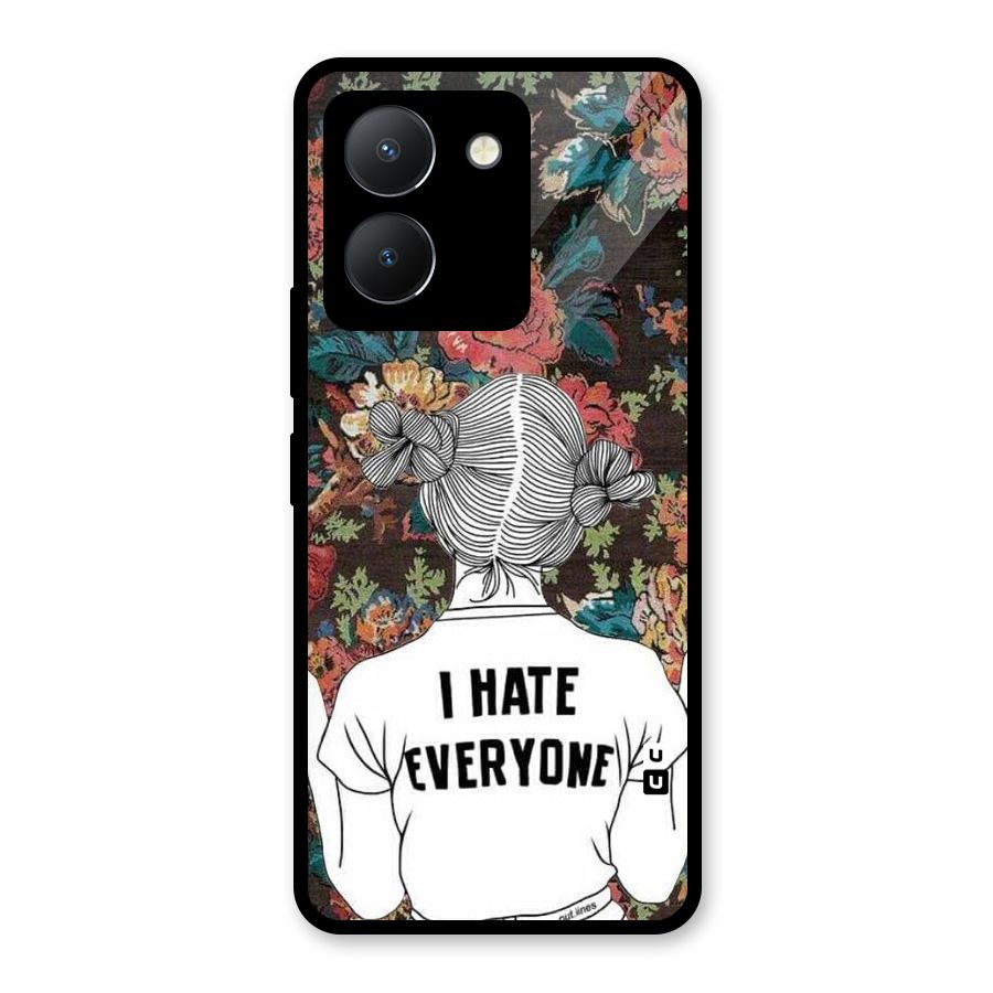 Hate Everyone Glass Back Case for Vivo Y36