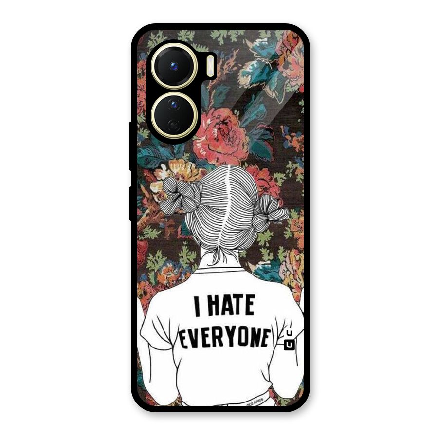 Hate Everyone Glass Back Case for Vivo Y56