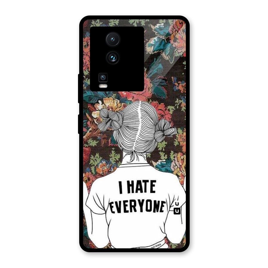 Hate Everyone Glass Back Case for Vivo iQOO Neo 7 Pro