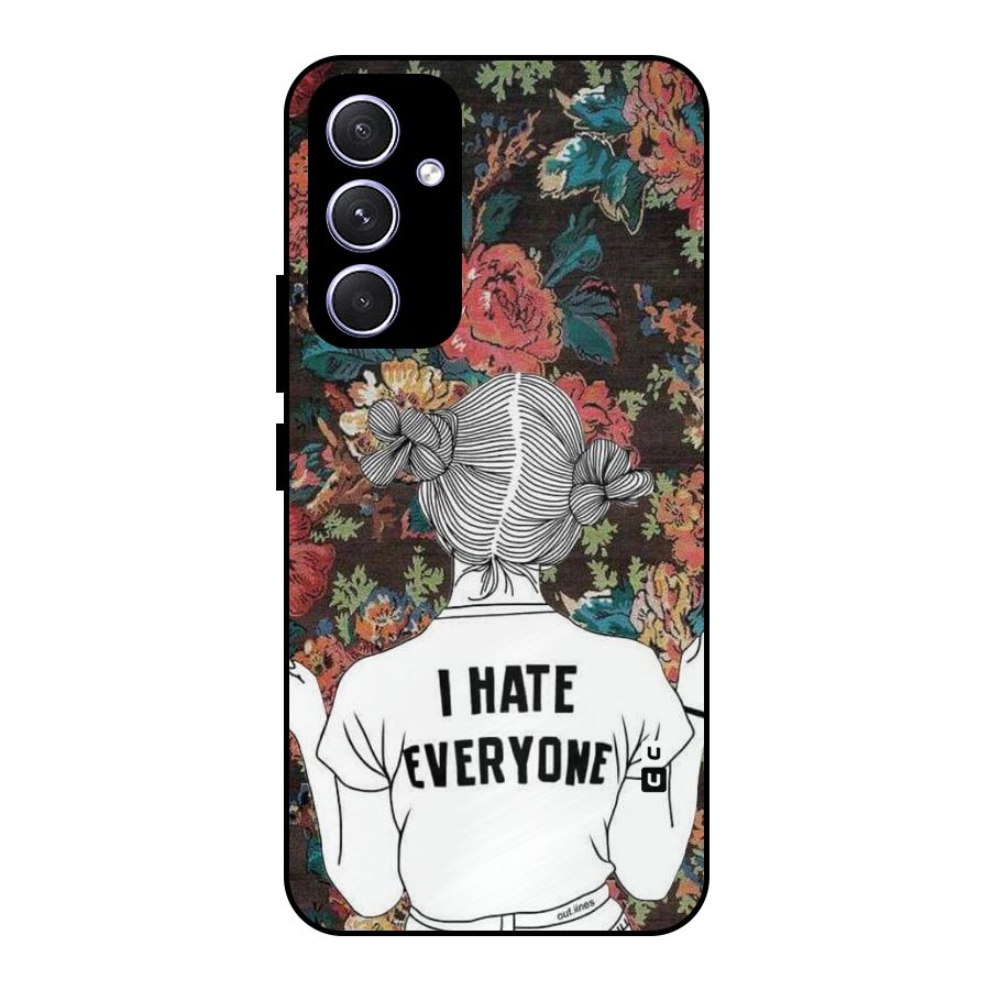 Hate Everyone Metal Back Case for Galaxy A54