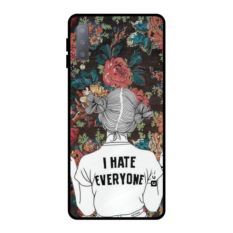 Hate Everyone Metal Back Case for Galaxy A7 (2018)