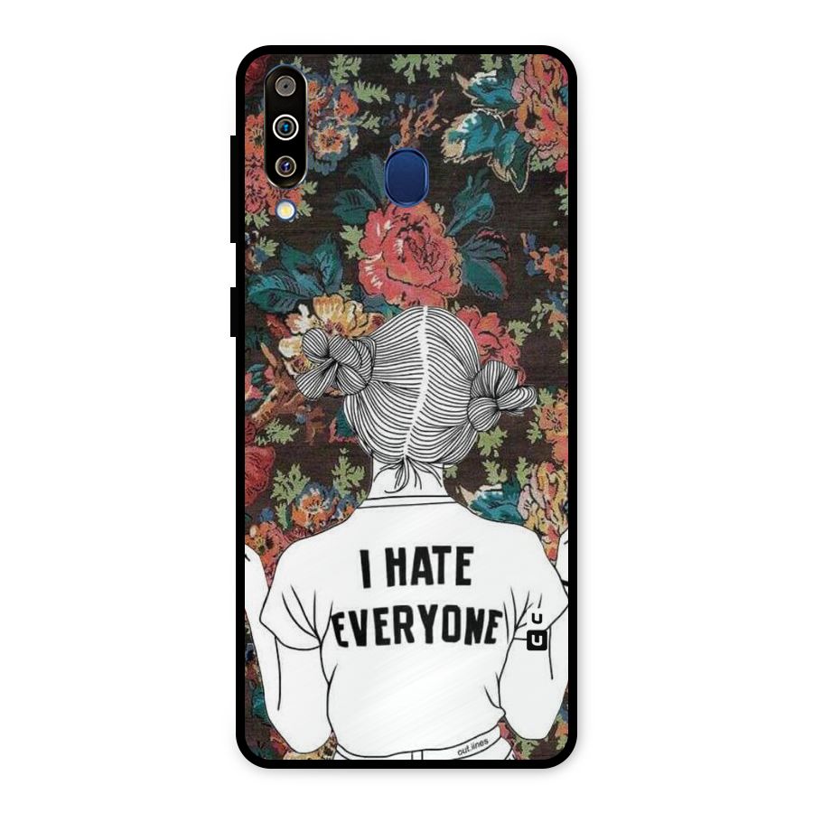 Hate Everyone Metal Back Case for Galaxy M30