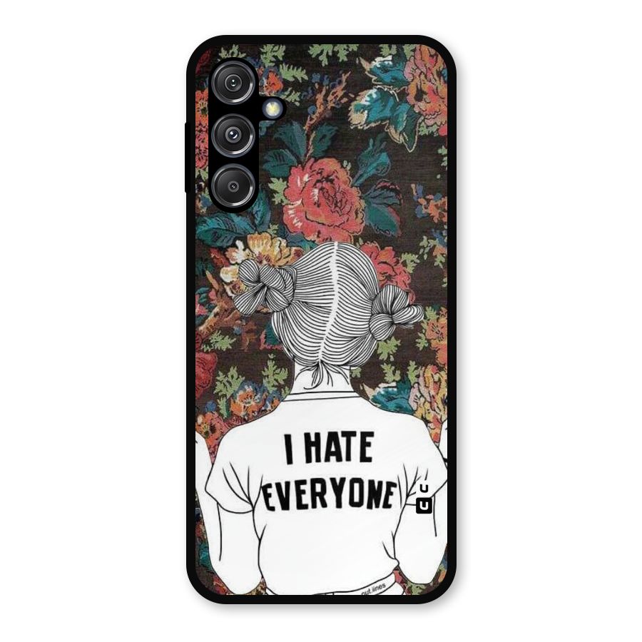 Hate Everyone Metal Back Case for Galaxy M34 5G