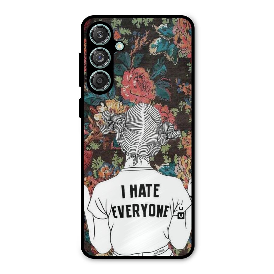 Hate Everyone Metal Back Case for Galaxy M55 5G