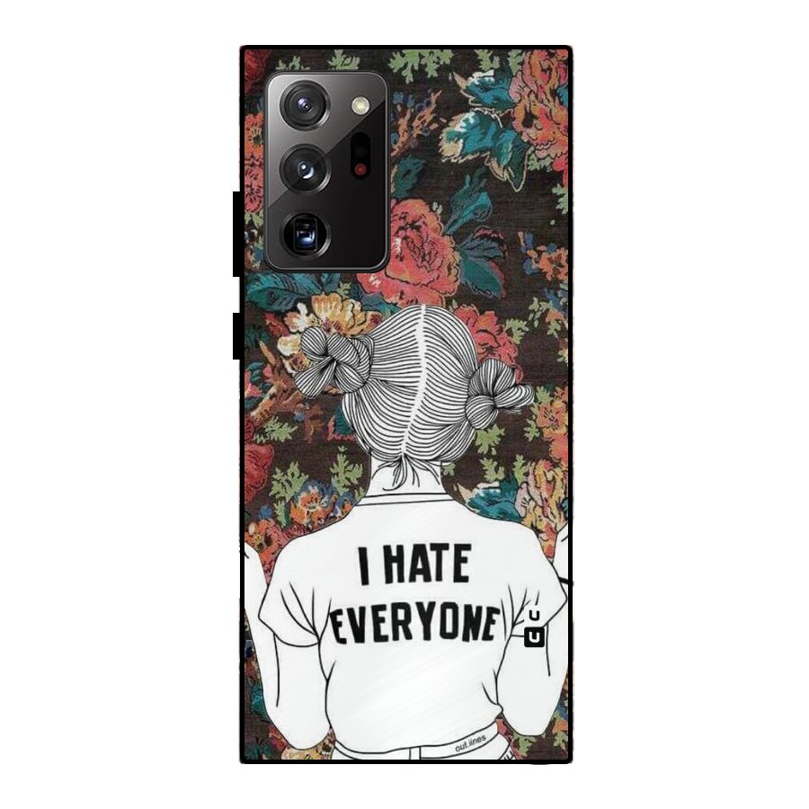Hate Everyone Metal Back Case for Galaxy Note 20 Ultra