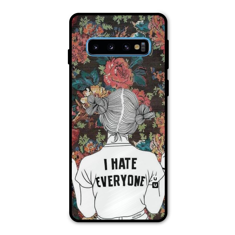 Hate Everyone Metal Back Case for Galaxy S10