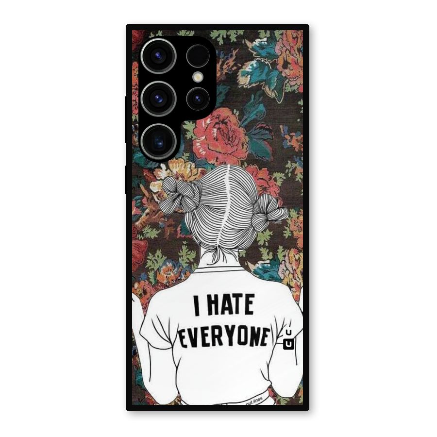 Hate Everyone Metal Back Case for Galaxy S23 Ultra