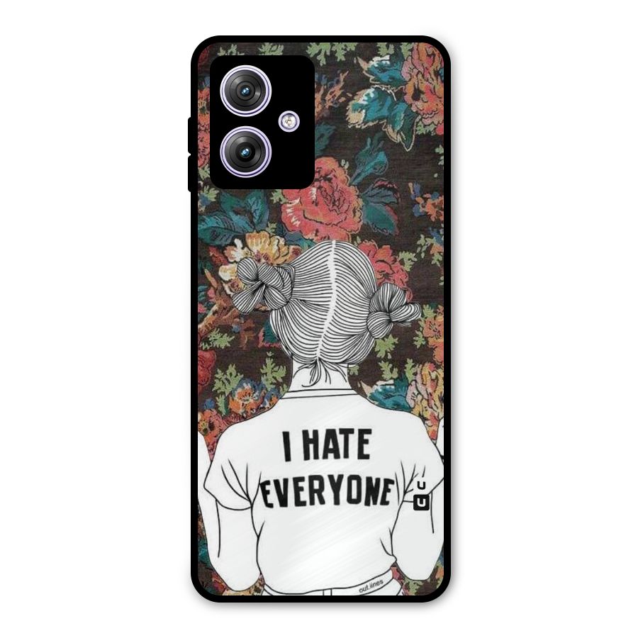 Hate Everyone Metal Back Case for Moto G64