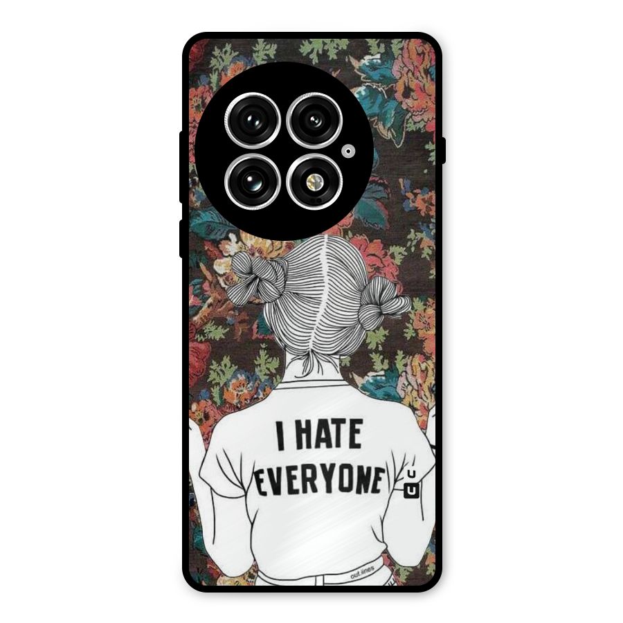 Hate Everyone Metal Back Case for OnePlus 13