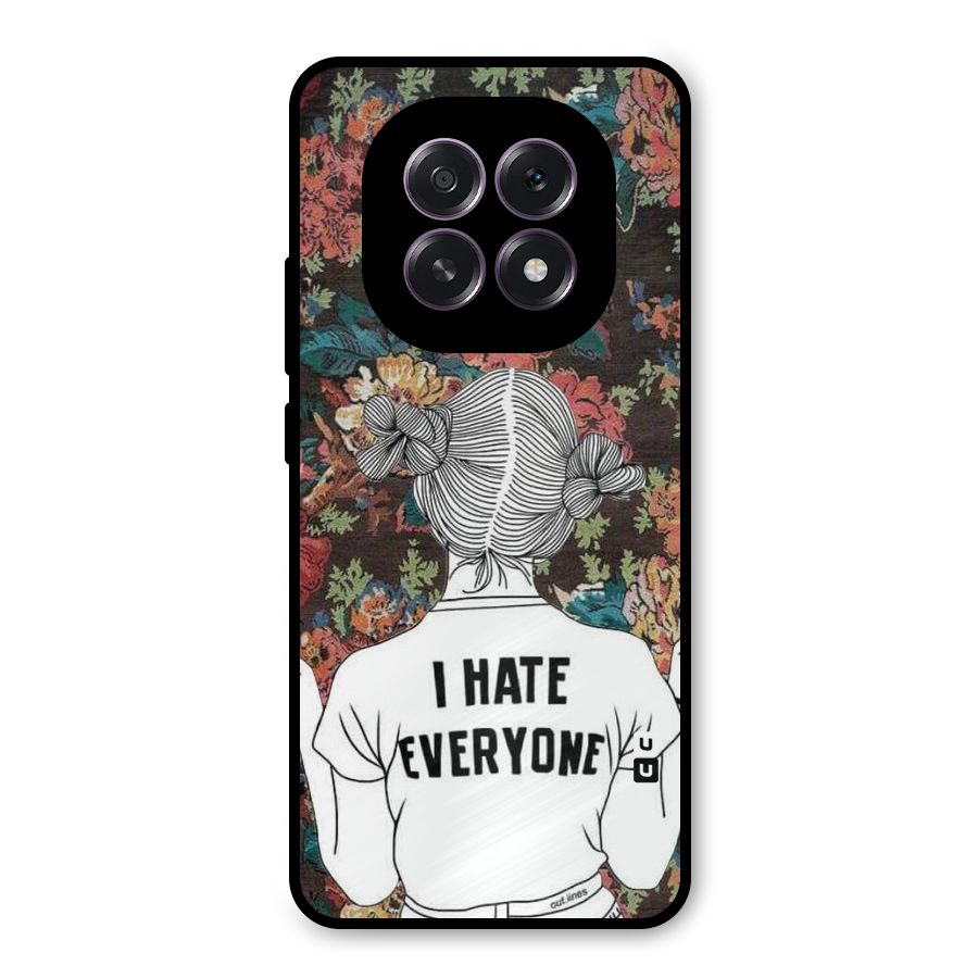 Hate Everyone Metal Back Case for Oppo F29