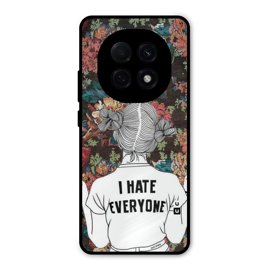 Hate Everyone Metal Back Case for Oppo F29 Pro