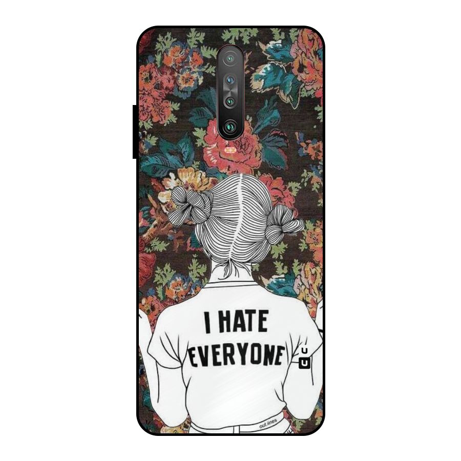 Hate Everyone Metal Back Case for Poco X2
