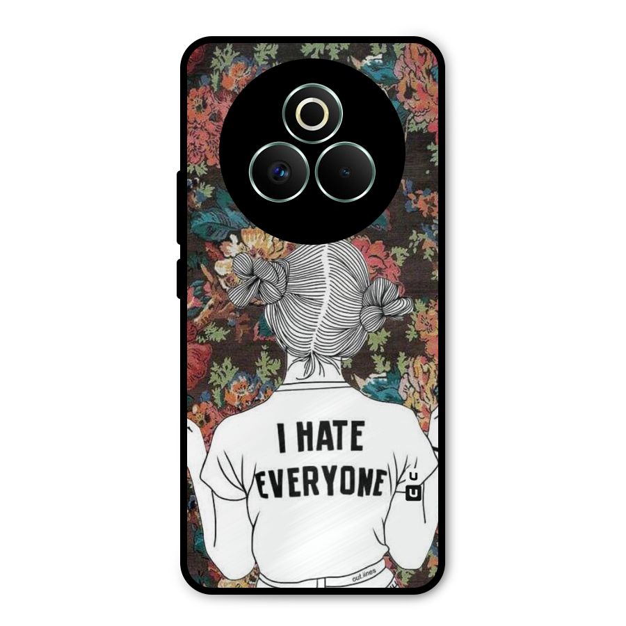 Hate Everyone Metal Back Case for Realme P3 Pro