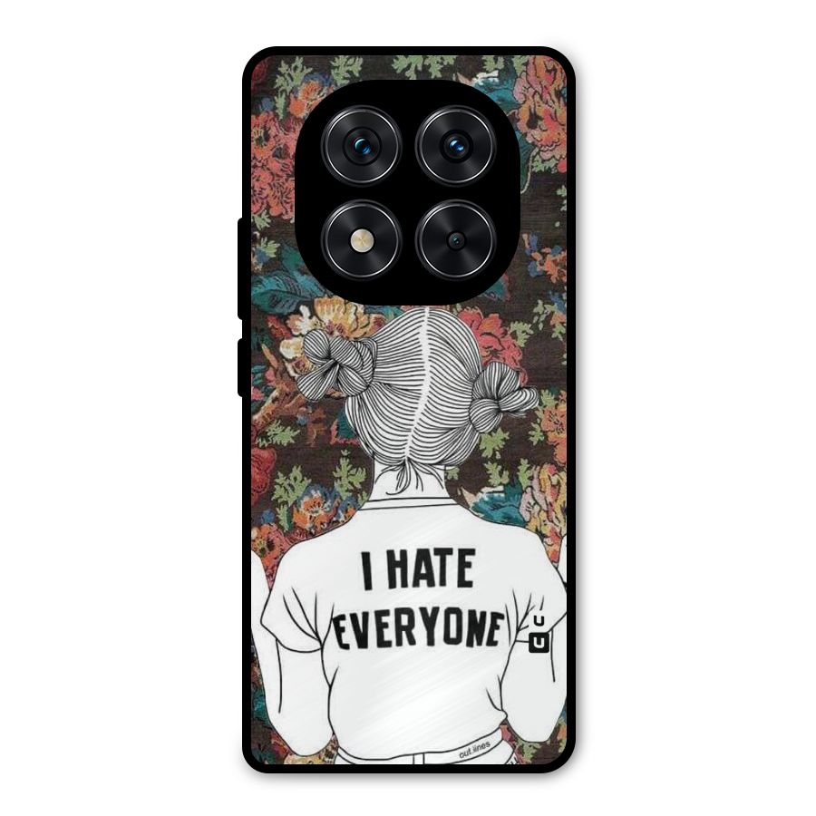 Hate Everyone Metal Back Case for Redmi Note 14 Pro 5G