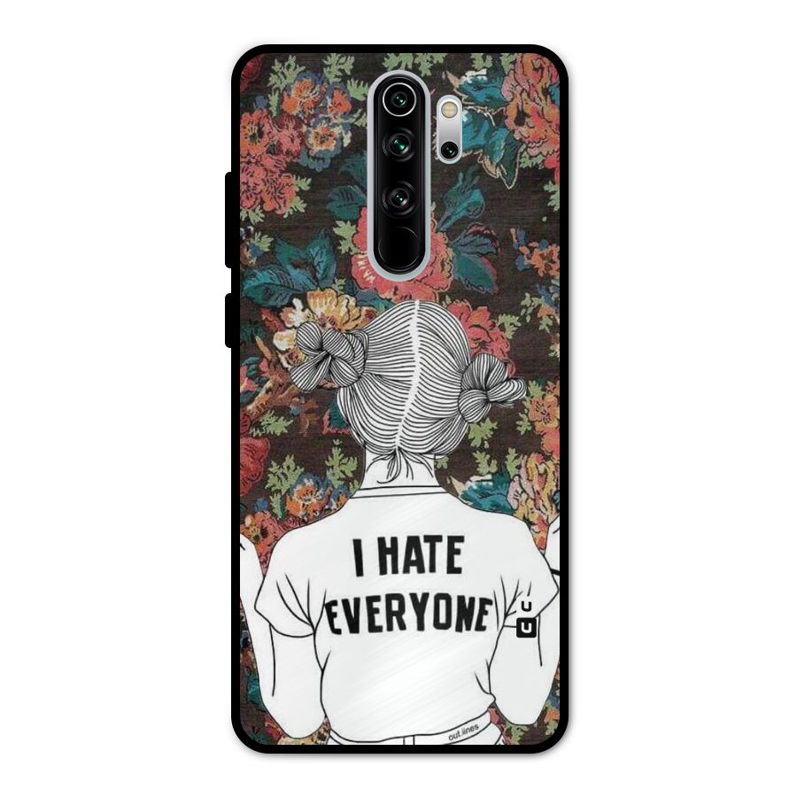 Hate Everyone Metal Back Case for Redmi Note 8 Pro