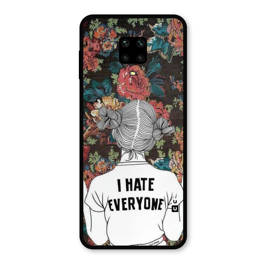 Hate Everyone Metal Back Case for Redmi Note 9 Pro