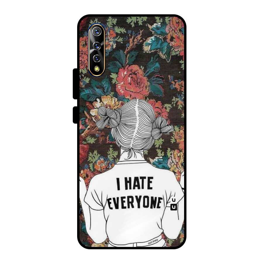 Hate Everyone Metal Back Case for Vivo S1