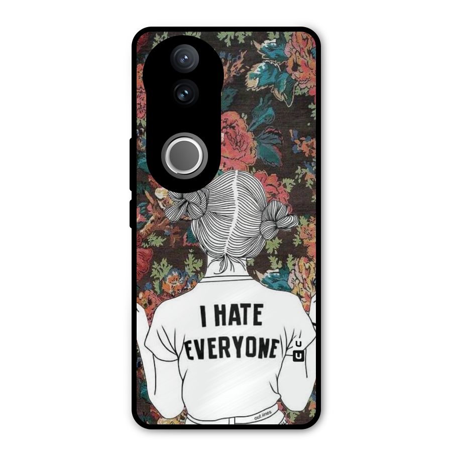 Hate Everyone Metal Back Case for Vivo V50e