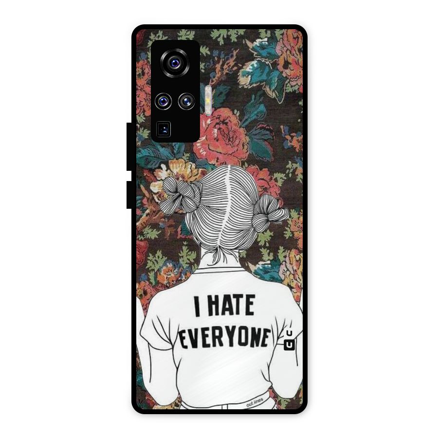 Hate Everyone Metal Back Case for Vivo X50 Pro