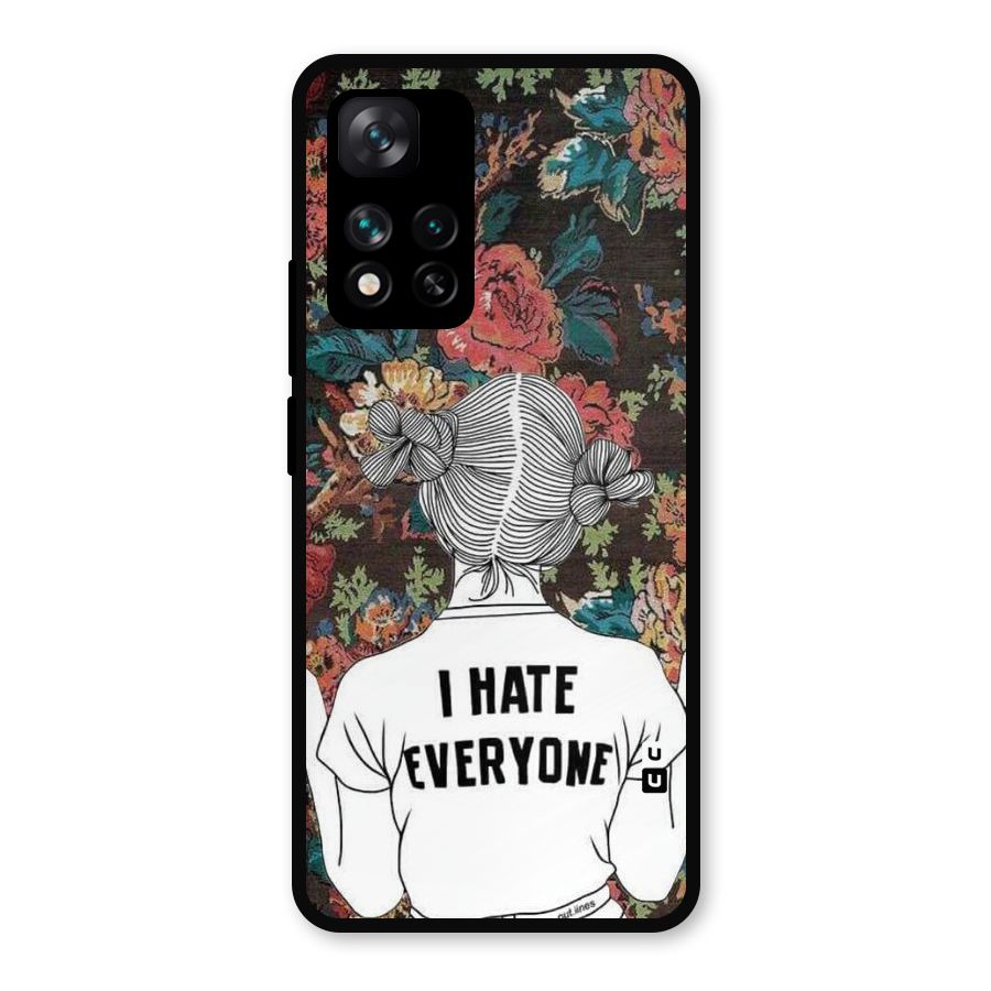 Hate Everyone Metal Back Case for Xiaomi 11i Hypercharge 5G
