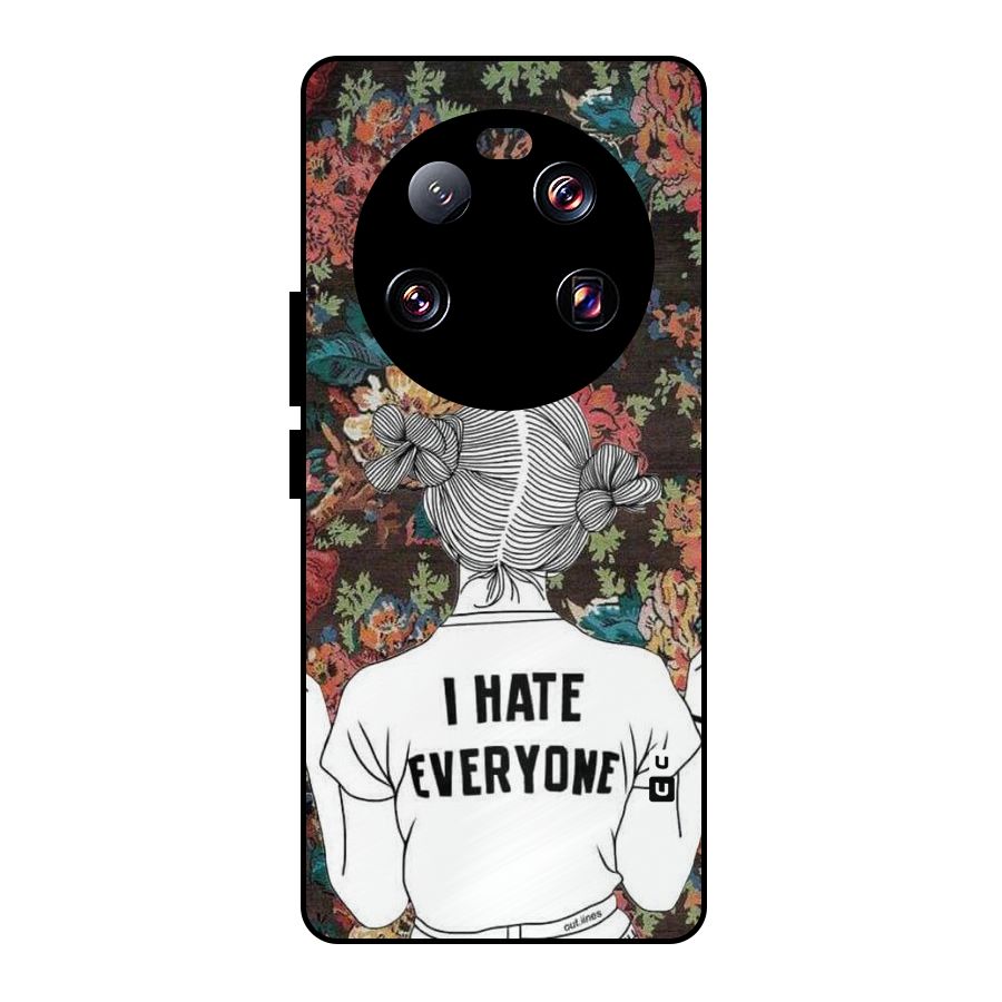 Hate Everyone Metal Back Case for Xiaomi 13 Ultra