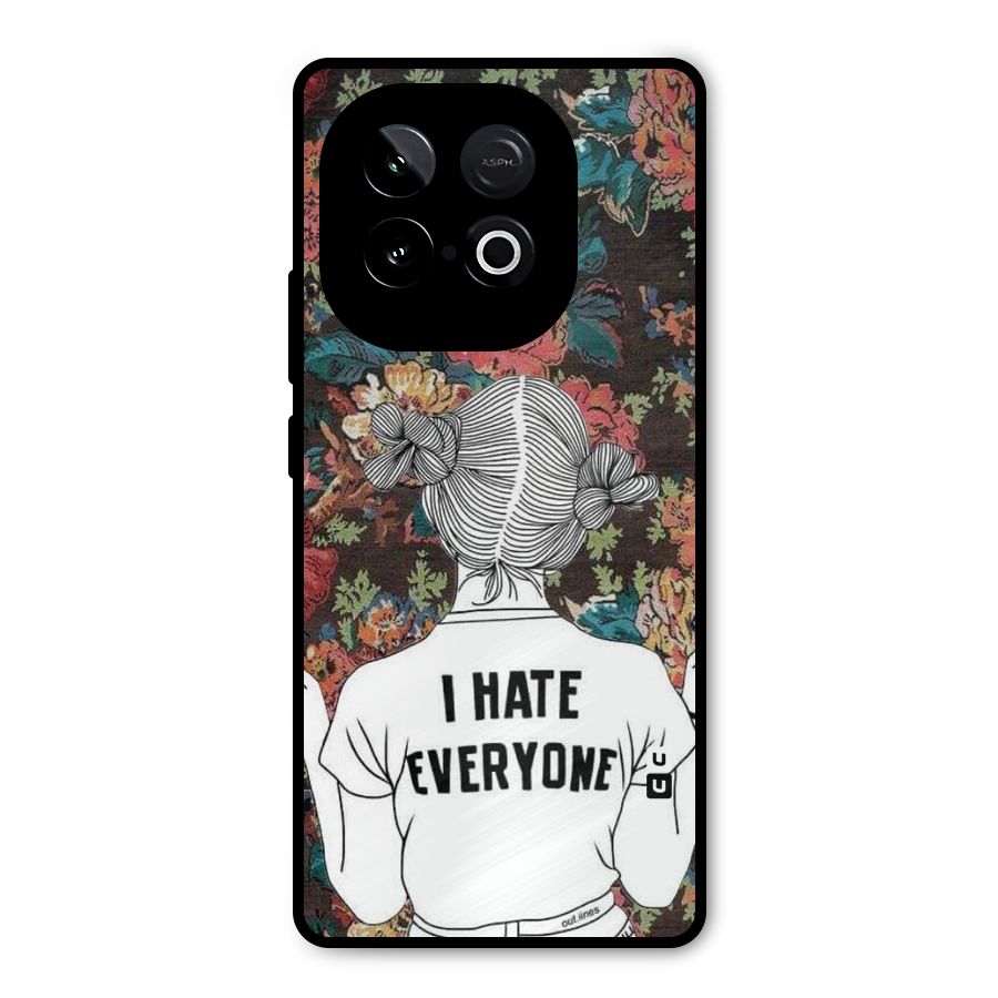 Hate Everyone Metal Back Case for iQOO Neo 10
