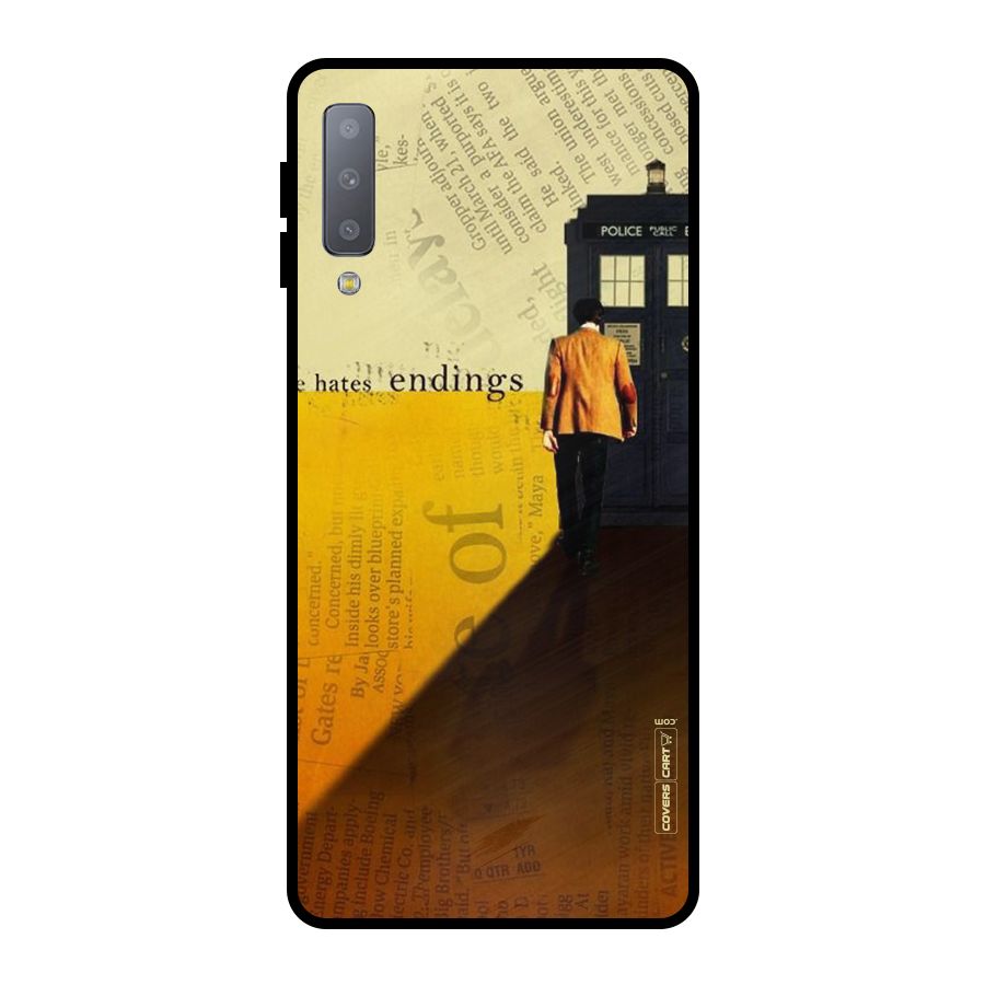 Hates Endings Metal Back Case for Galaxy A7 (2018)