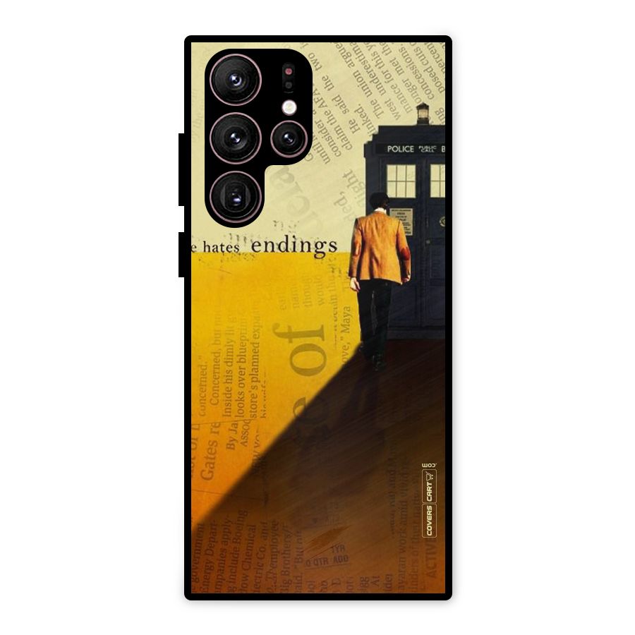 Hates Endings Metal Back Case for Galaxy S22 Ultra 5G