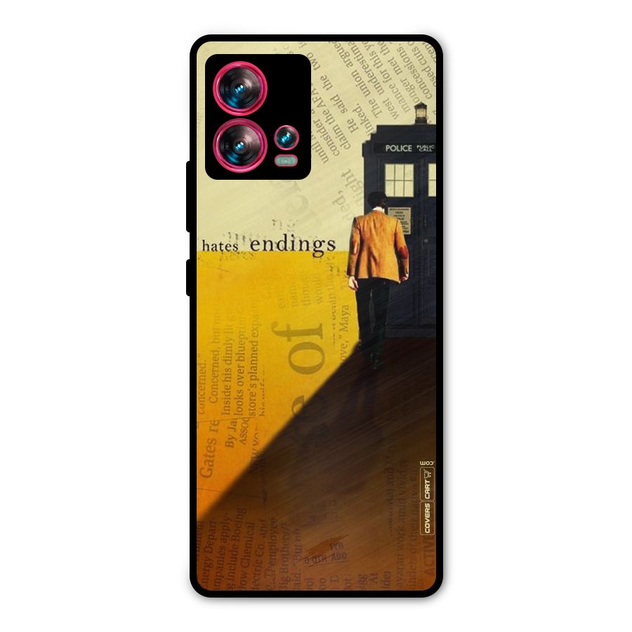 Hates Endings Metal Back Case for Motorola Edge 30 Fusion
