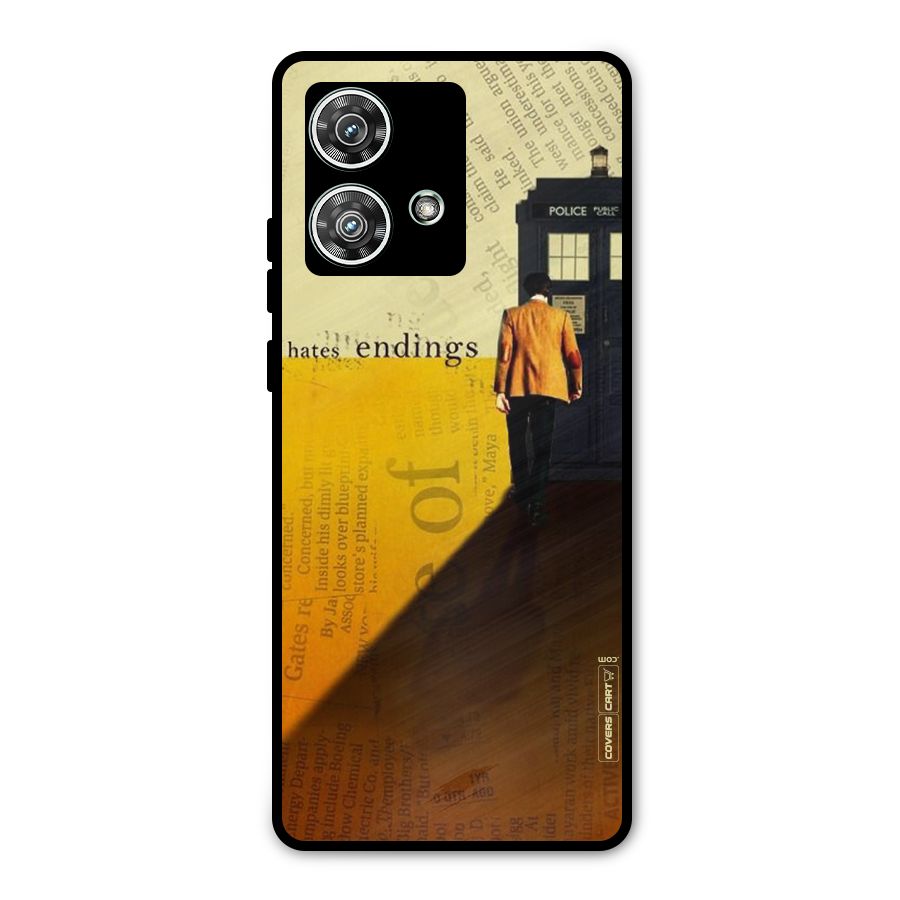 Hates Endings Metal Back Case for Motorola Edge 40 Neo