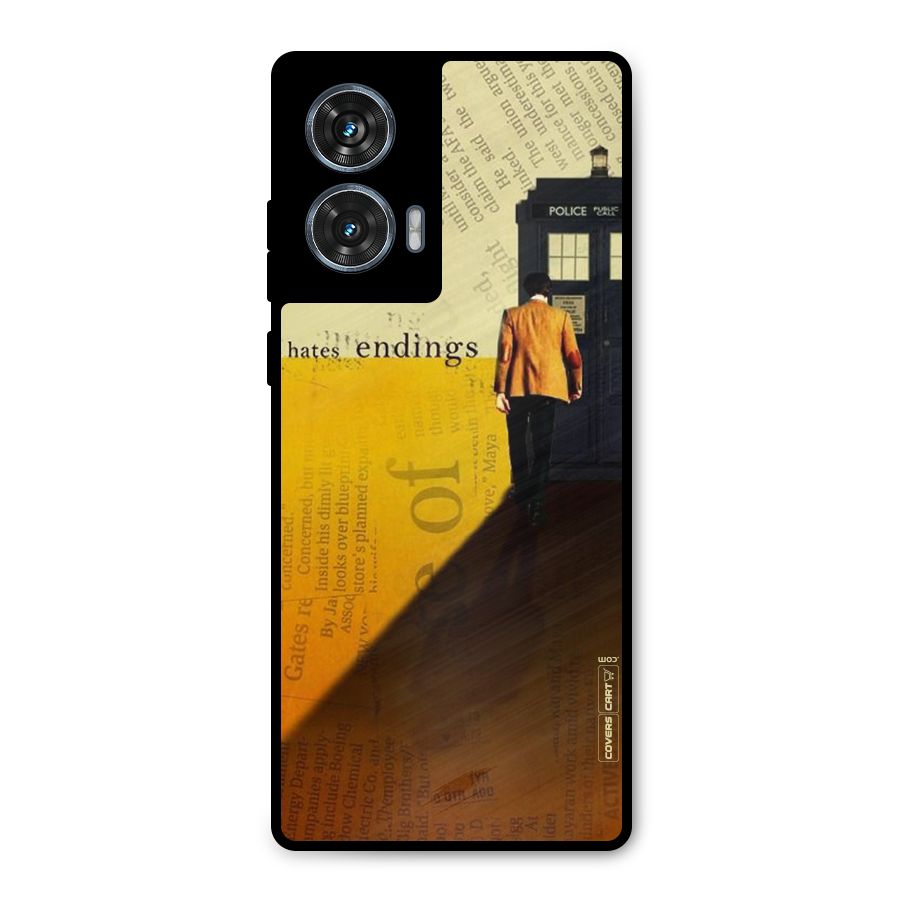 Hates Endings Metal Back Case for Motorola Edge 50 Fusion