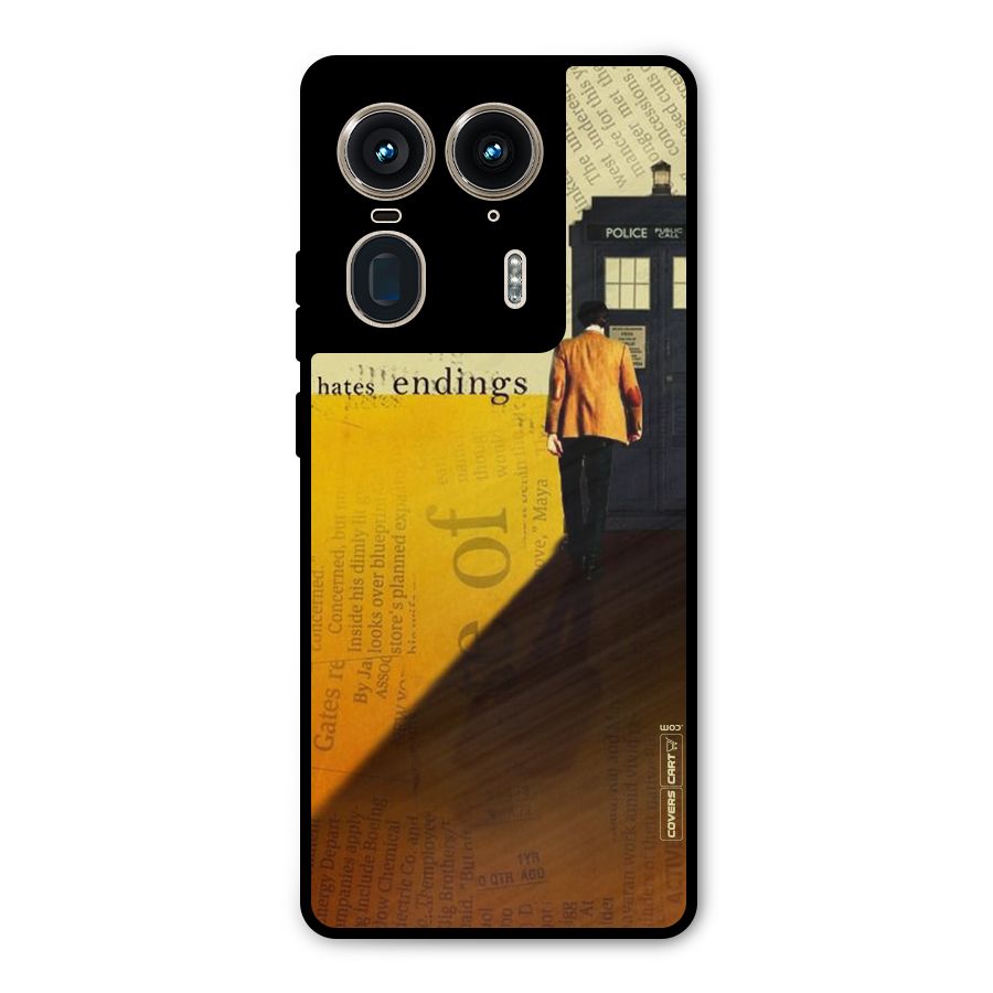 Hates Endings Metal Back Case for Motorola Edge 50 Ultra