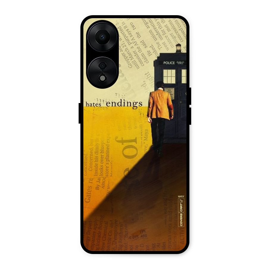 Hates Endings Metal Back Case for Oppo A78 5G