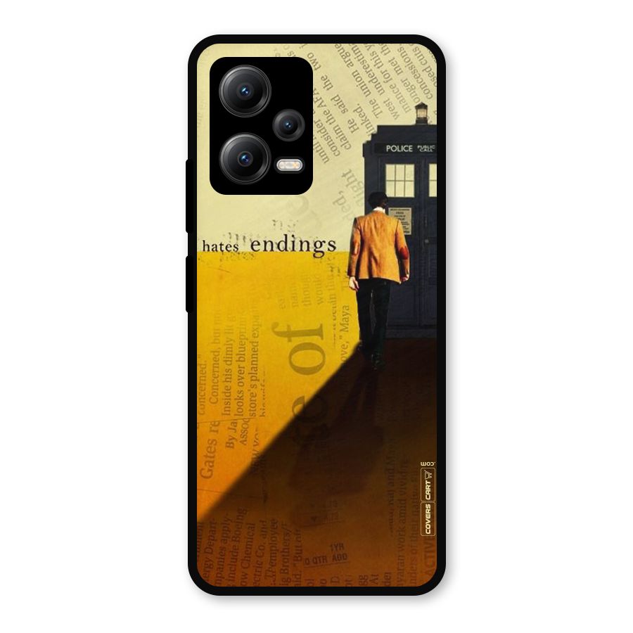 Hates Endings Metal Back Case for Redmi Note 12 5G