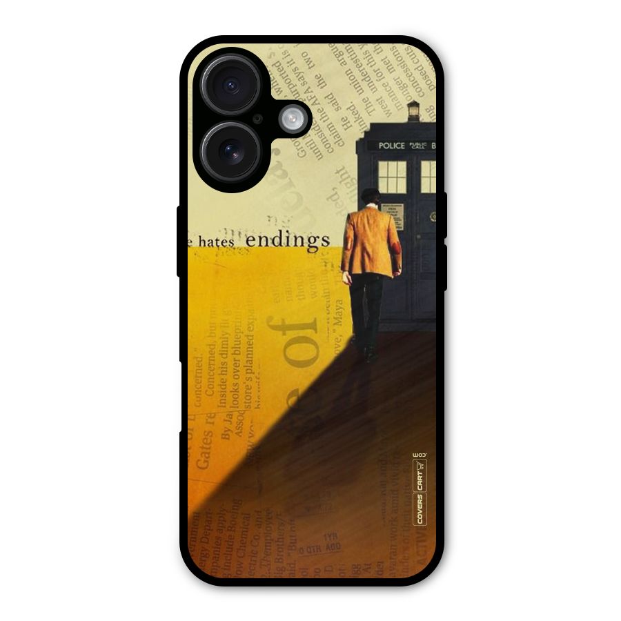 Hates Endings Metal Back Case for iPhone 16