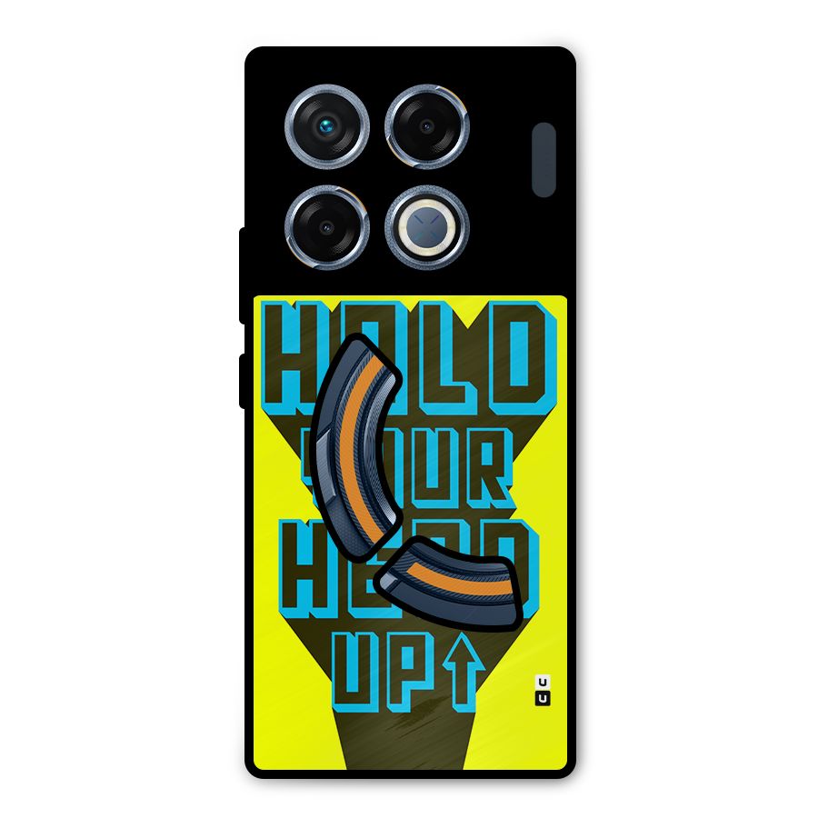 Head Up Metal Back Case for Infinix GT 20 Pro