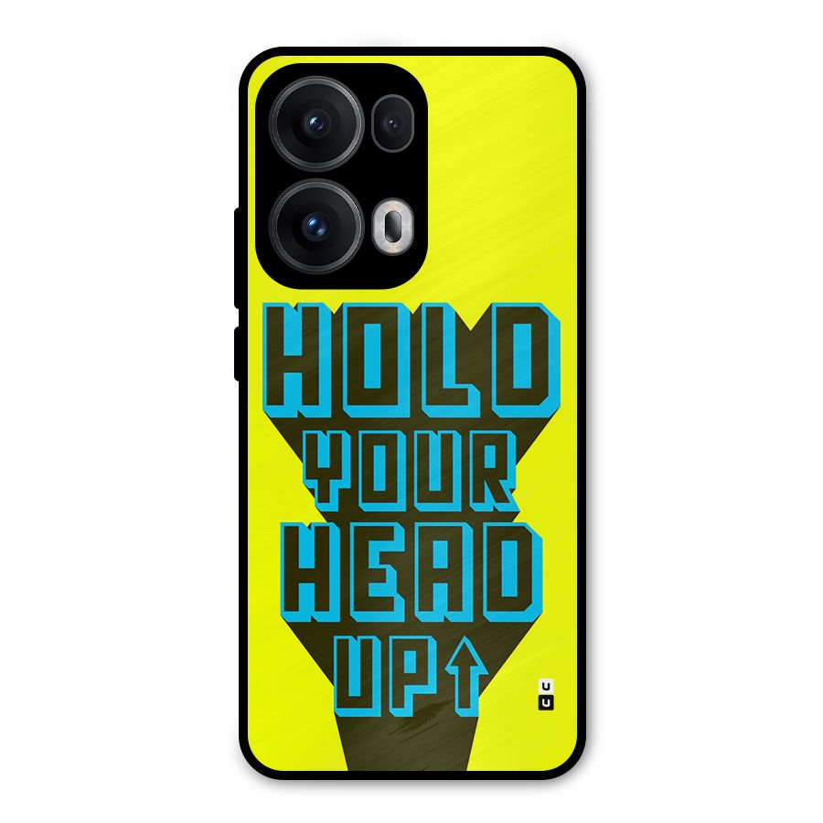 Head Up Metal Back Case for Oppo Reno13 Pro