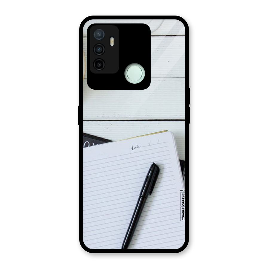 Headphones Notes Glass Back Case for Oppo A53